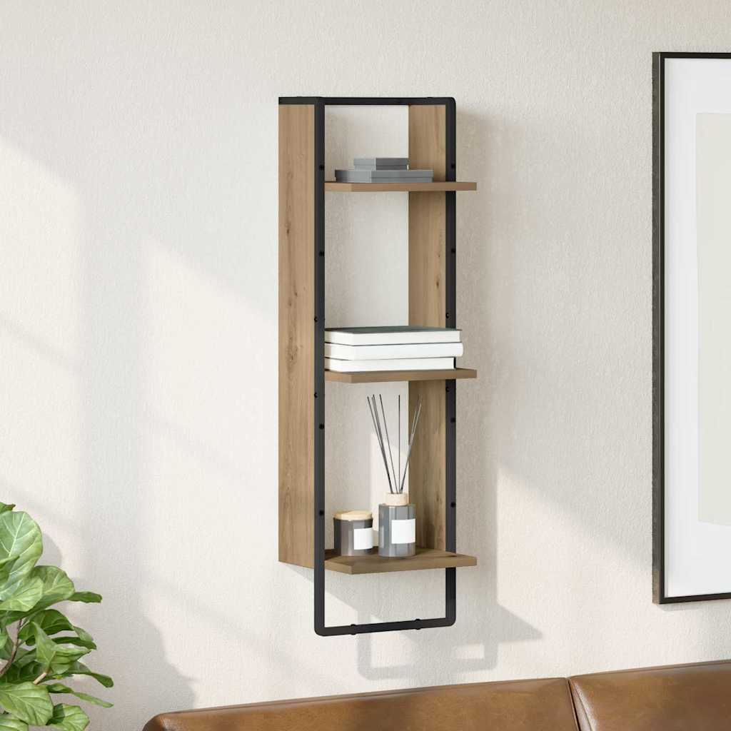 Wandregal Wandhalterung Artisan-Eiche 30 x 25 x 100 cm