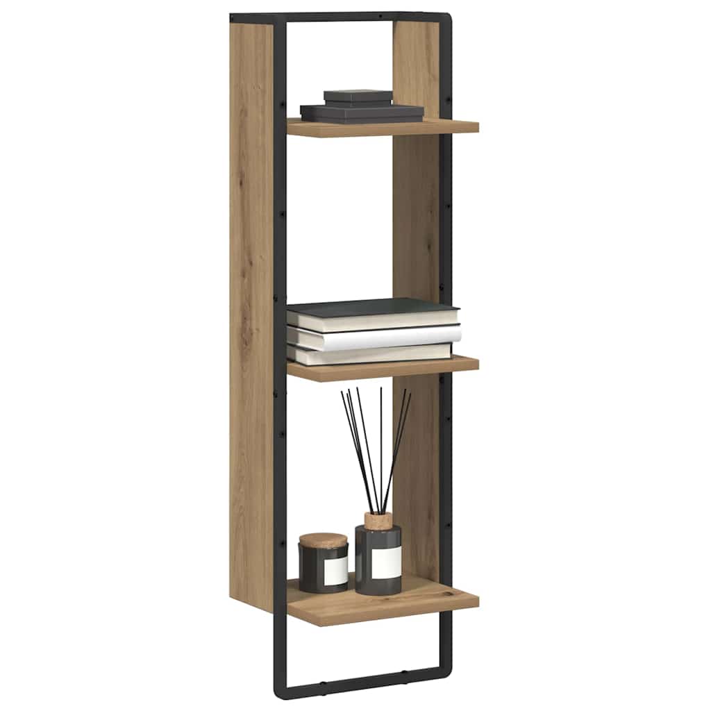 Wandregal Wandhalterung Artisan-Eiche 30 x 25 x 100 cm