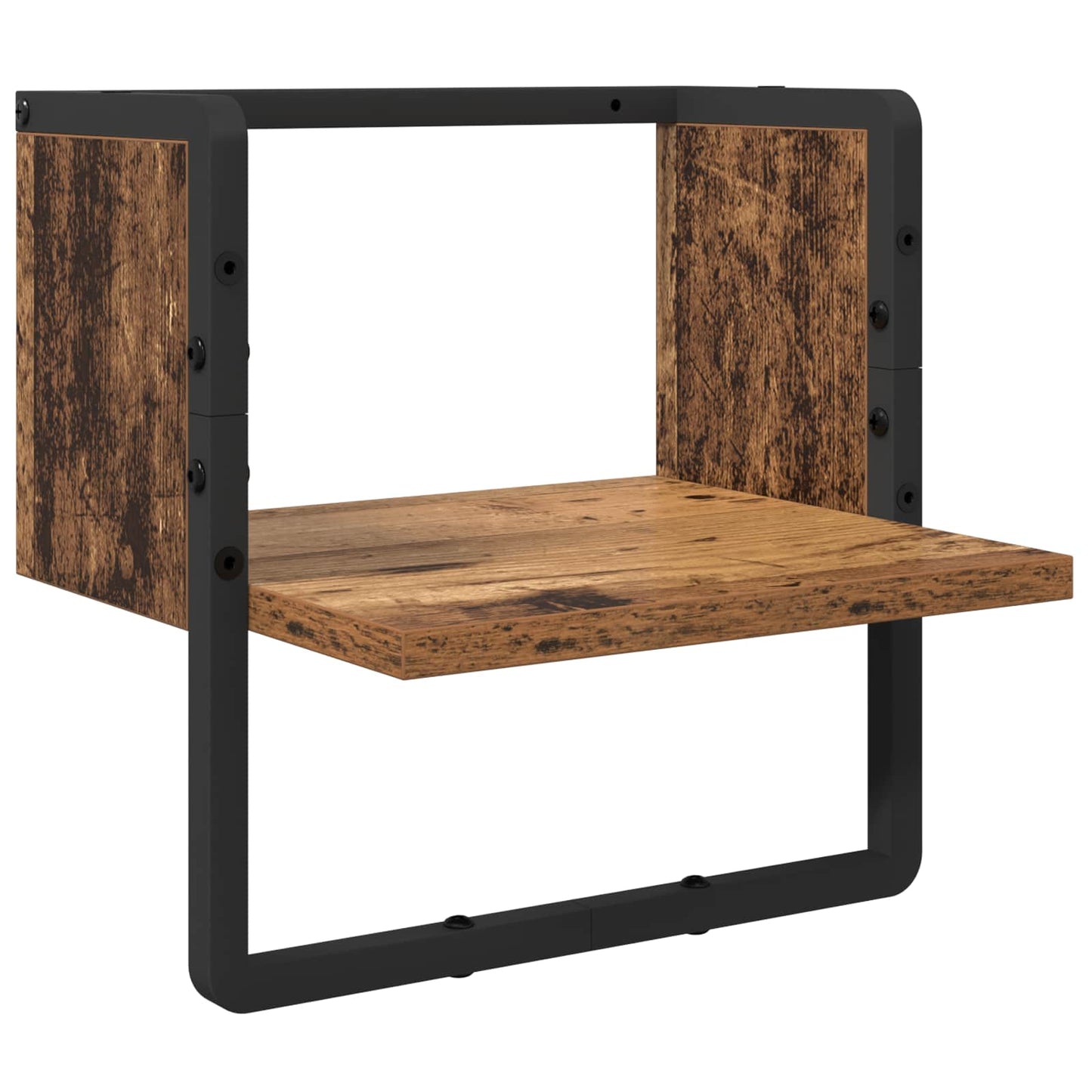 Wandregal-Set 4 stk. Altholz 65 x 25 x 30 cm Holzwerkstoff