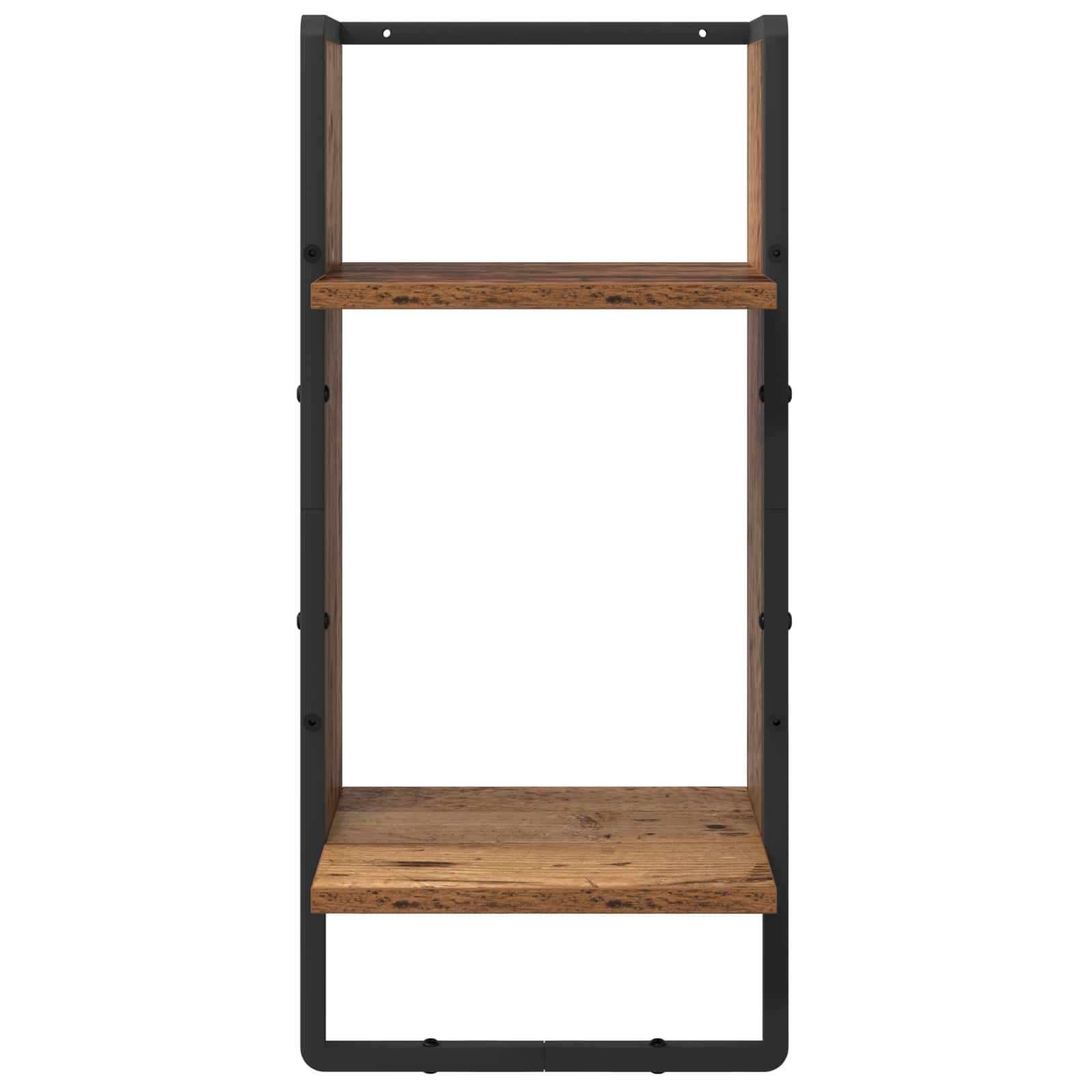 Wandregal-Set 4 stk. Altholz 65 x 25 x 30 cm Holzwerkstoff