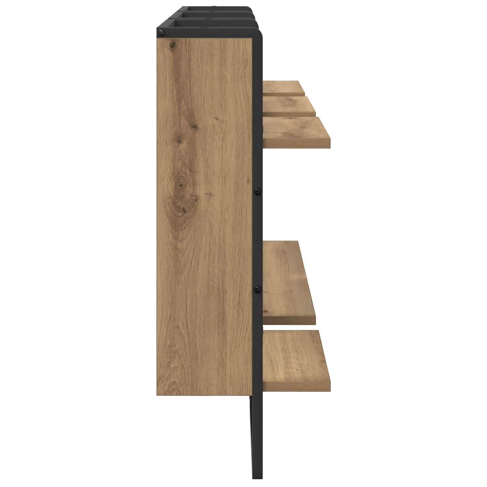 Wandregal-Set 4 stk. Artisan-Eiche 65 x 25 x 30 cm