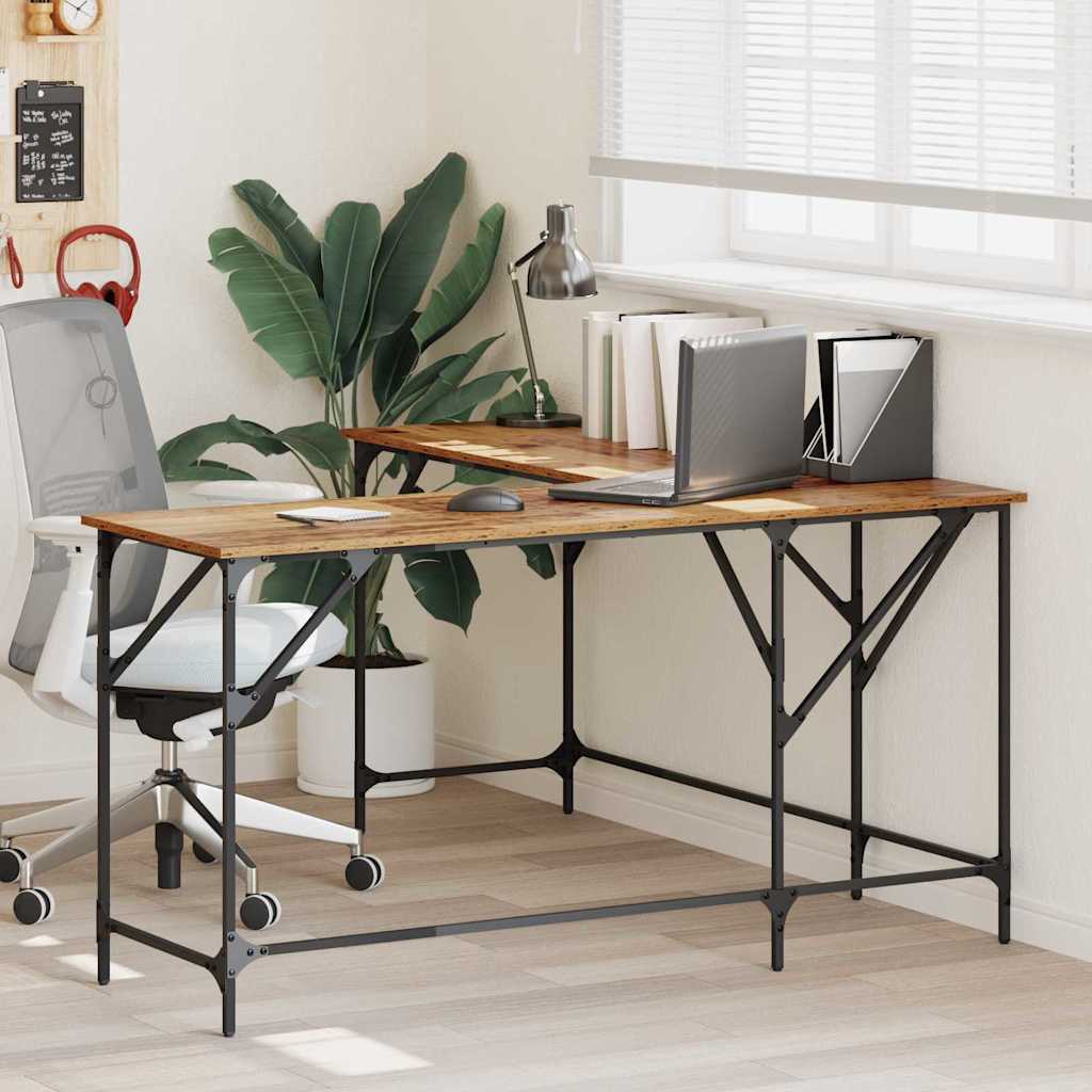 Schreibtisch Altholz Holzwerkstoff 149 x 149 x 75 cm
