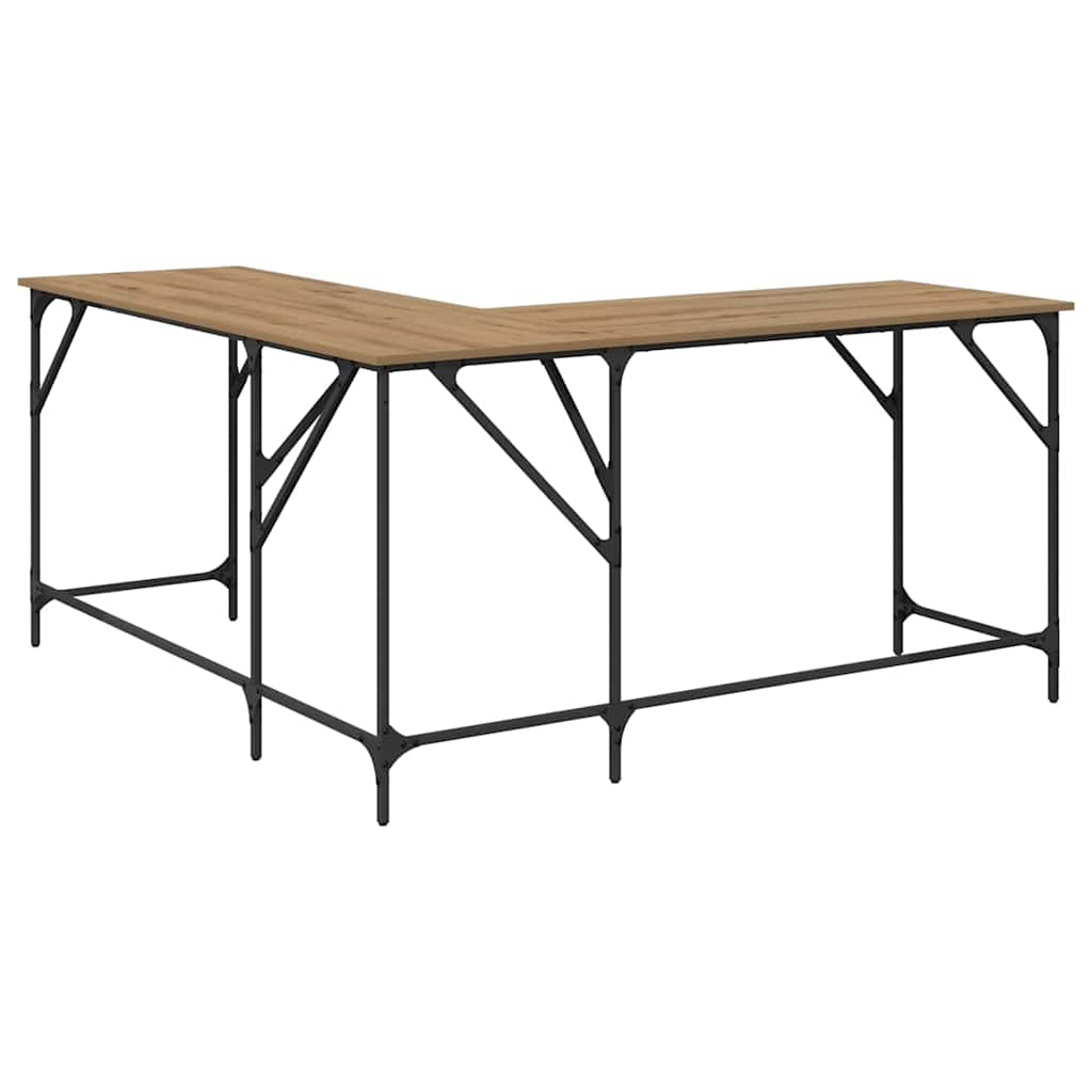 Schreibtisch Artisan-Eiche Holzwerkstoff 149 x 149 x 75 cm