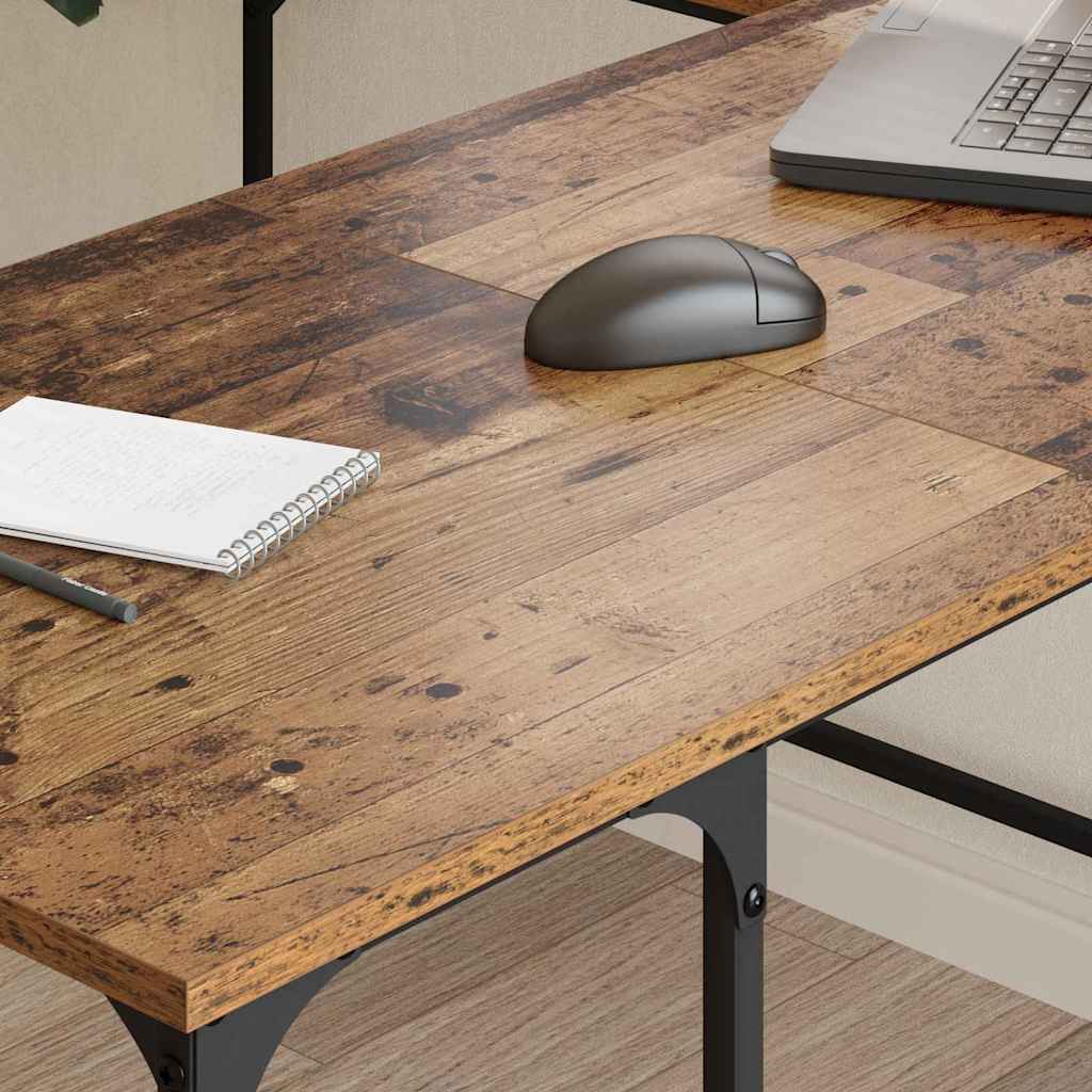 Schreibtisch Altholz 139 x 139 x 75 cm Holzwerkstoff