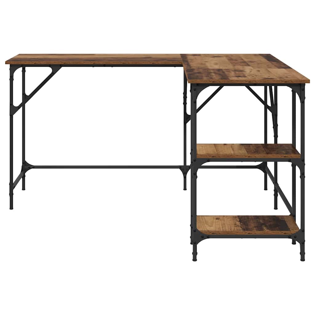 Schreibtisch Altholz 139 x 139 x 75 cm Holzwerkstoff