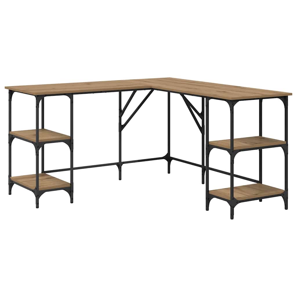 Schreibtisch Artisan-Eiche 139 x 139 x 75 cm Holzwerkstoff