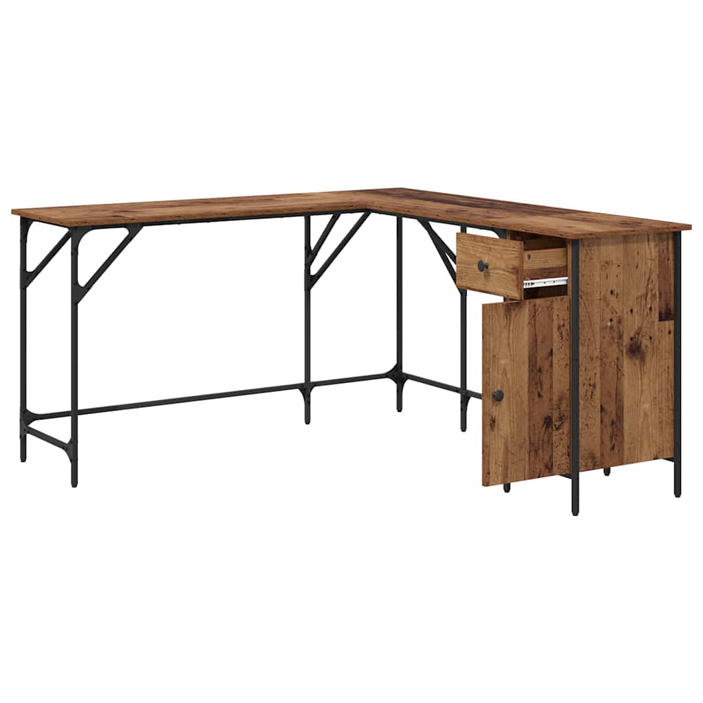 Schreibtisch Altholz Holzwerkstoff 141 x 141 x 75 cm