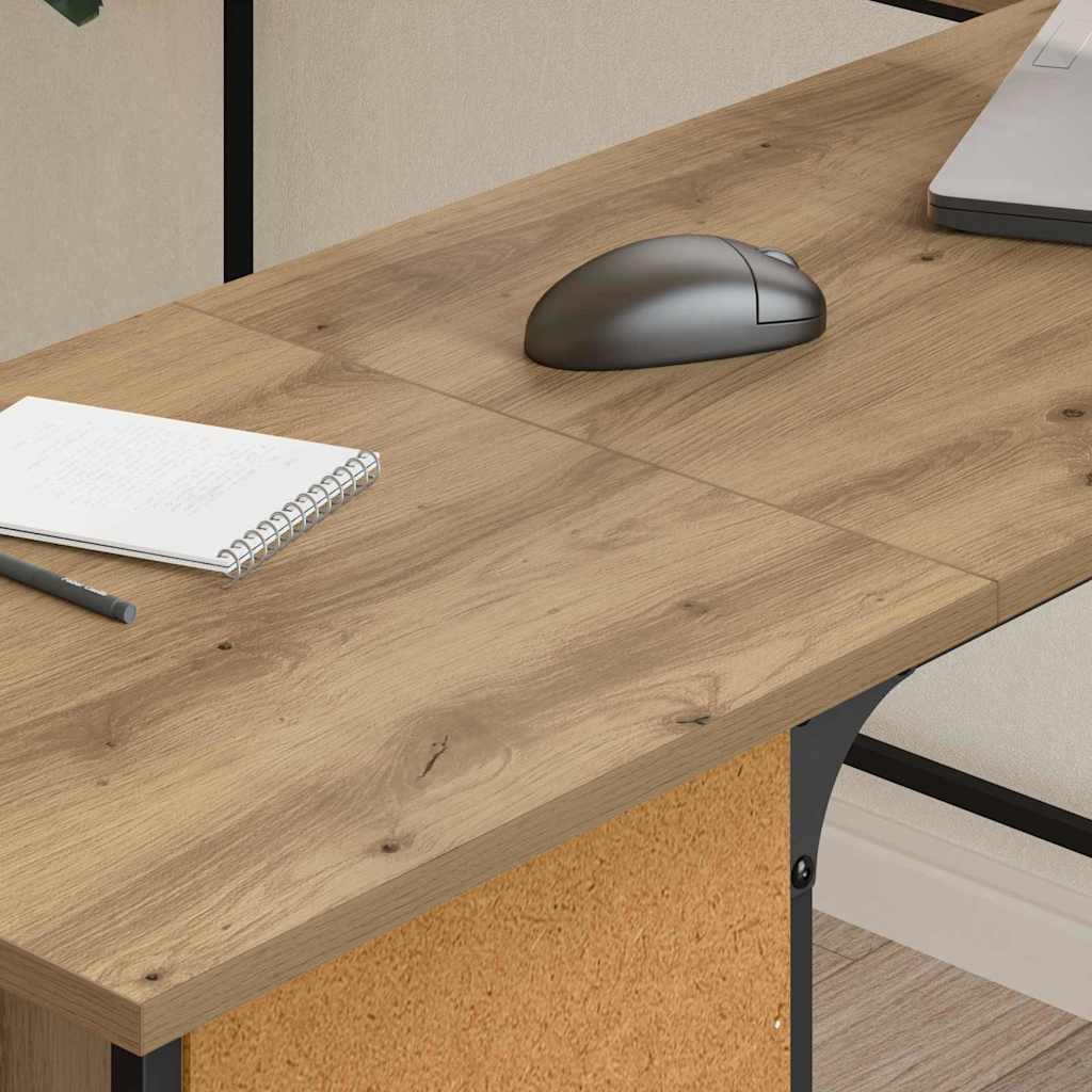 Schreibtisch Artisan-Eiche Holzwerkstoff 141 x 141 x 75 cm