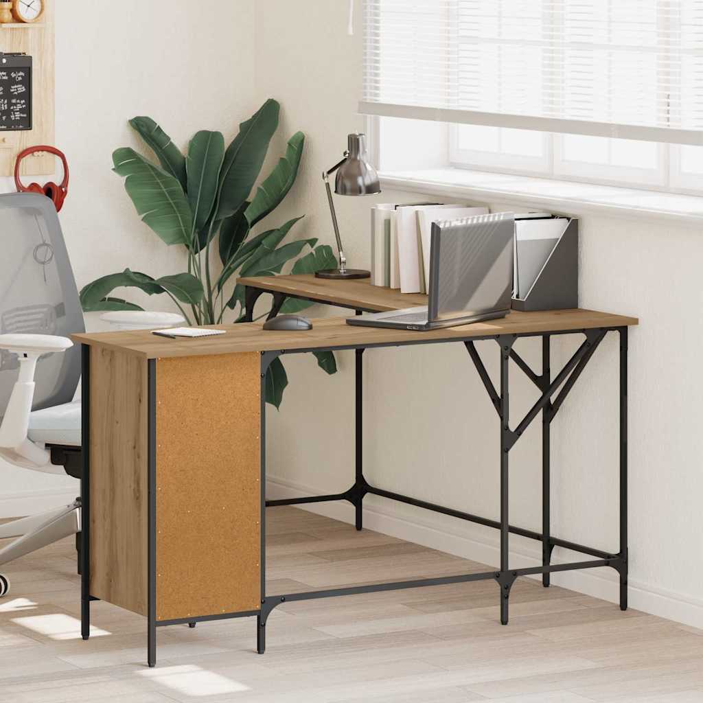 Schreibtisch Artisan-Eiche Holzwerkstoff 141 x 141 x 75 cm