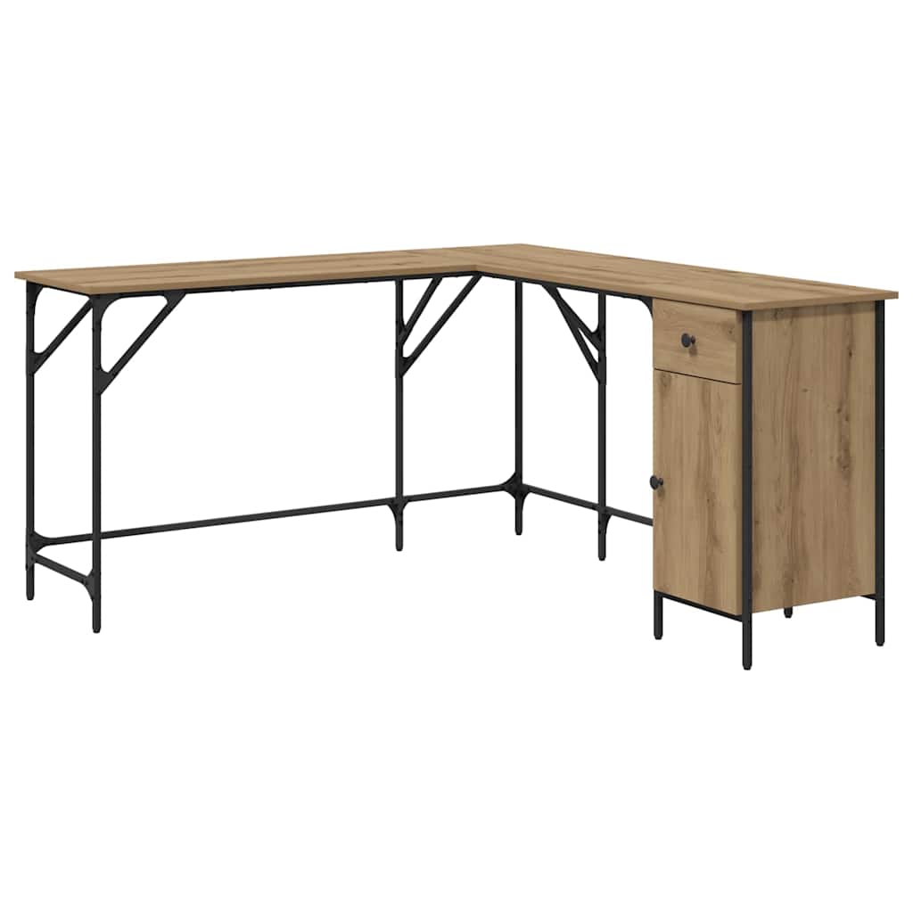 Schreibtisch Artisan-Eiche Holzwerkstoff 141 x 141 x 75 cm