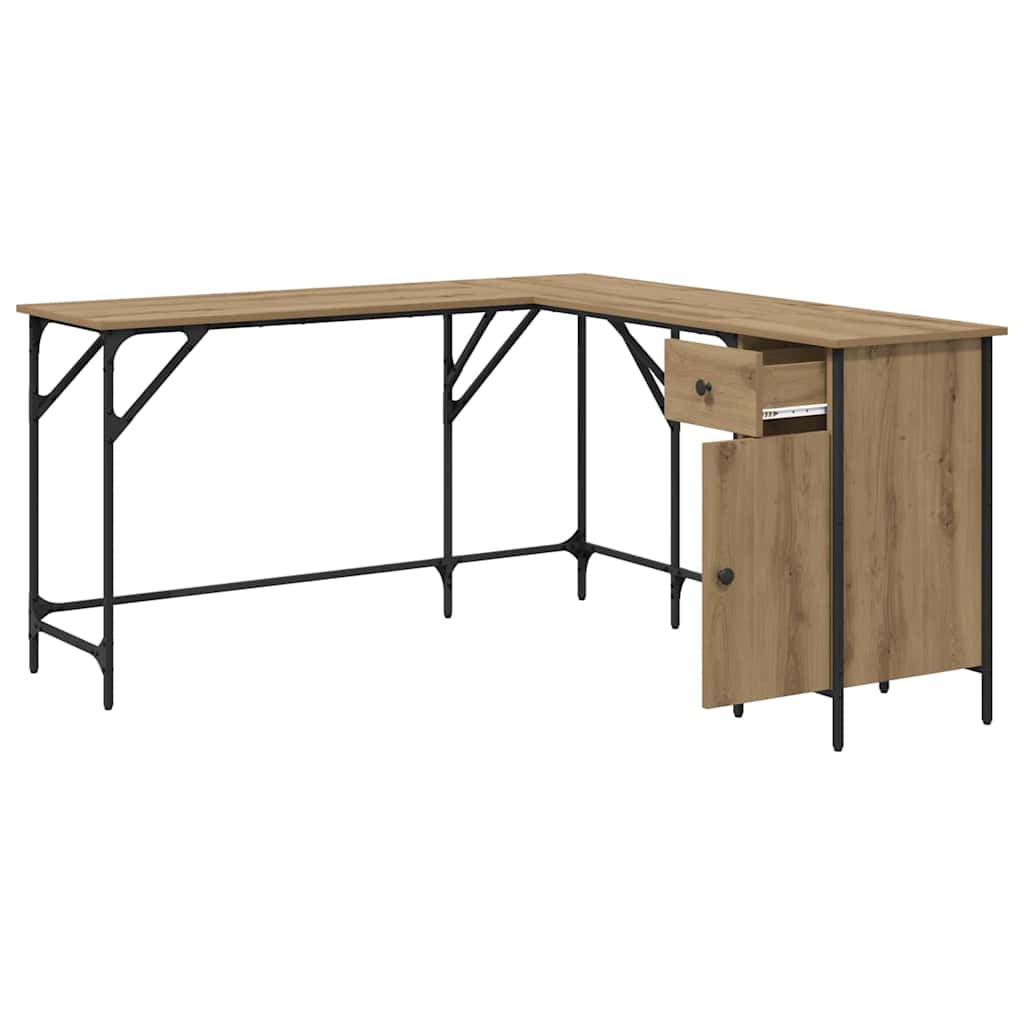 Schreibtisch Artisan-Eiche Holzwerkstoff 141 x 141 x 75 cm