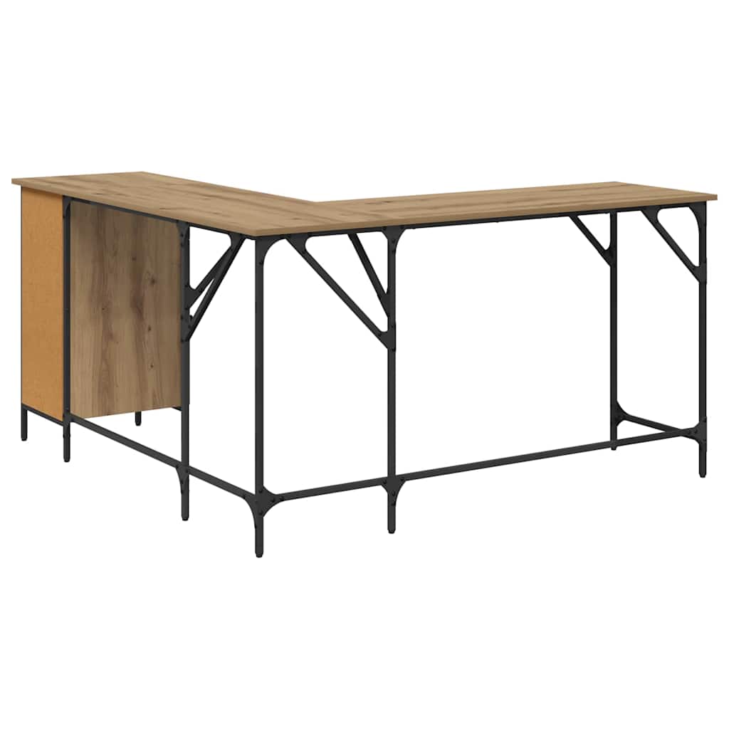 Schreibtisch Artisan-Eiche Holzwerkstoff 141 x 141 x 75 cm