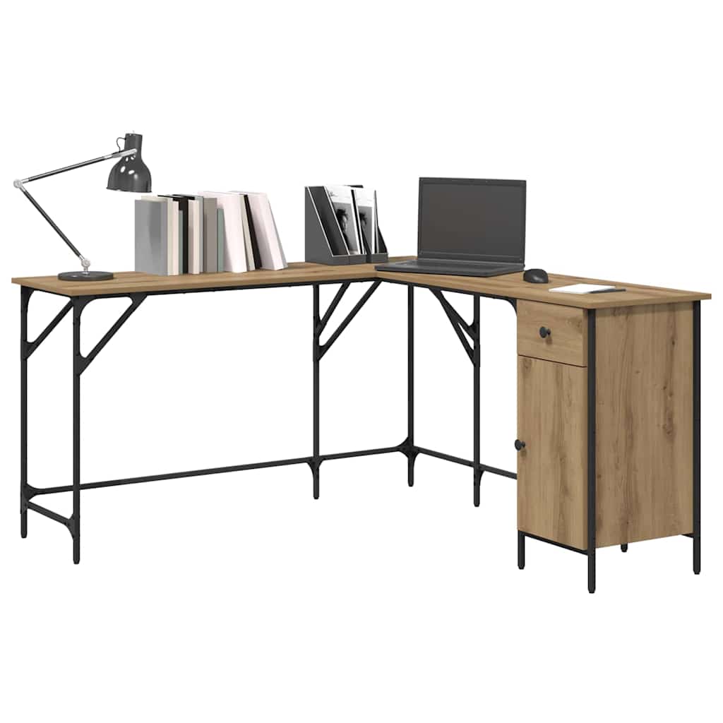 Schreibtisch Artisan-Eiche Holzwerkstoff 141 x 141 x 75 cm
