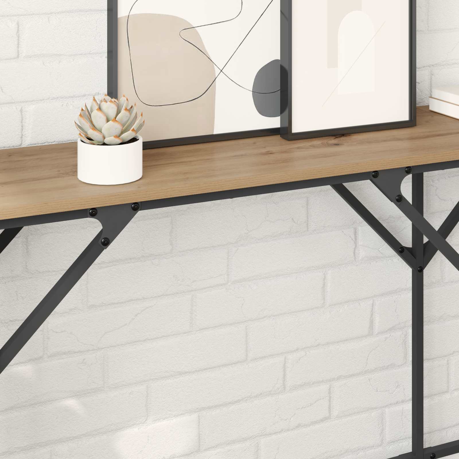 Konsolentisch Artisan-Eiche 180 x 30 x 75 cm Holzwerkstoff