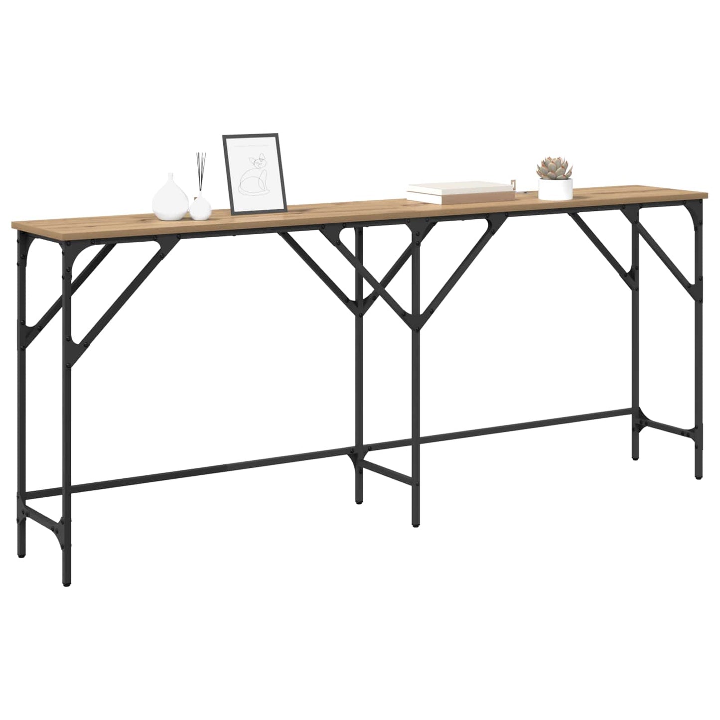 Konsolentisch Artisan-Eiche 180 x 30 x 75 cm Holzwerkstoff