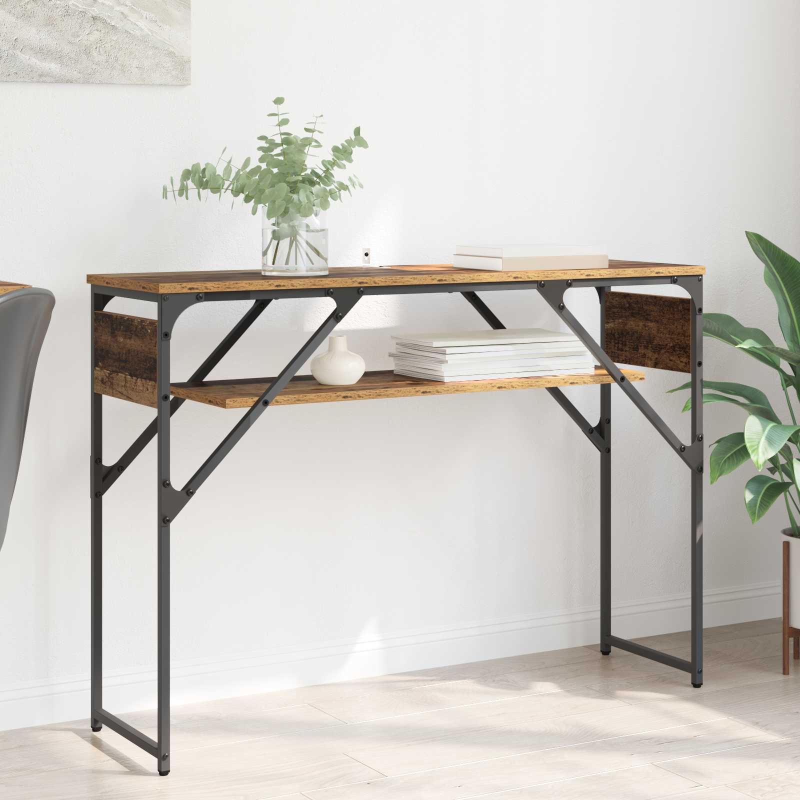 Konsolentisch Altholz Holzwerkstoff 105x30x75cm
