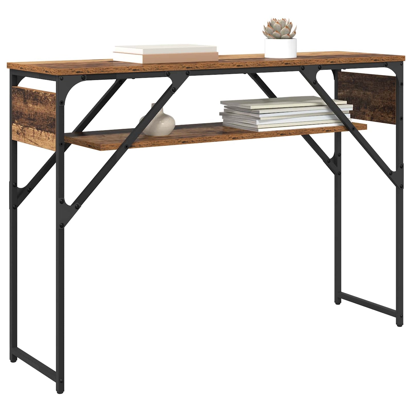 Konsolentisch Altholz Holzwerkstoff 105x30x75cm