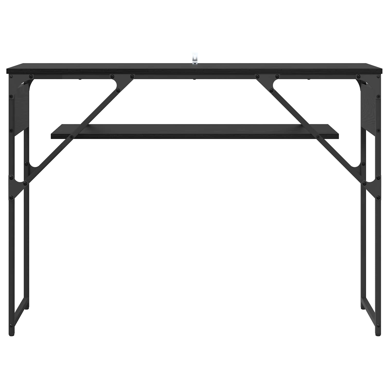 Konsolentisch Schwarz Eichen-Optik Holzwerkstoff 105x30x75cm