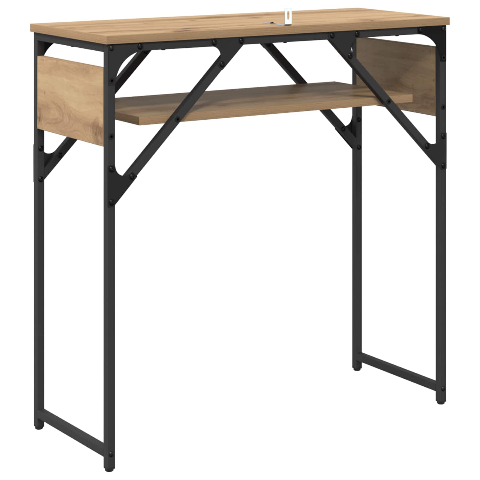 Konsolentisch Artisan-Eiche Holzwerkstoff 75x30x75cm