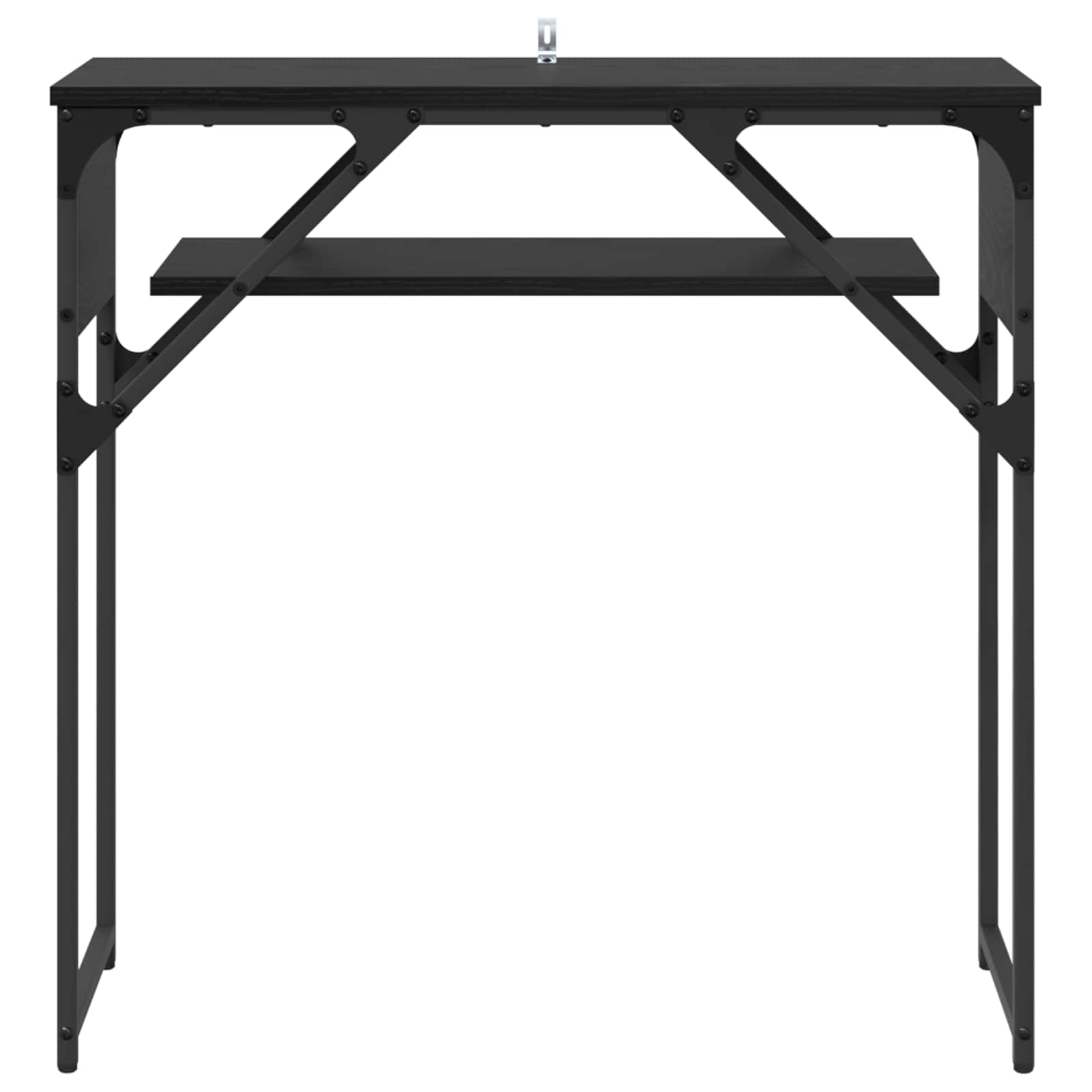Konsolentisch Schwarz Eichen-Optik Holzwerkstoff 75x30x75cm