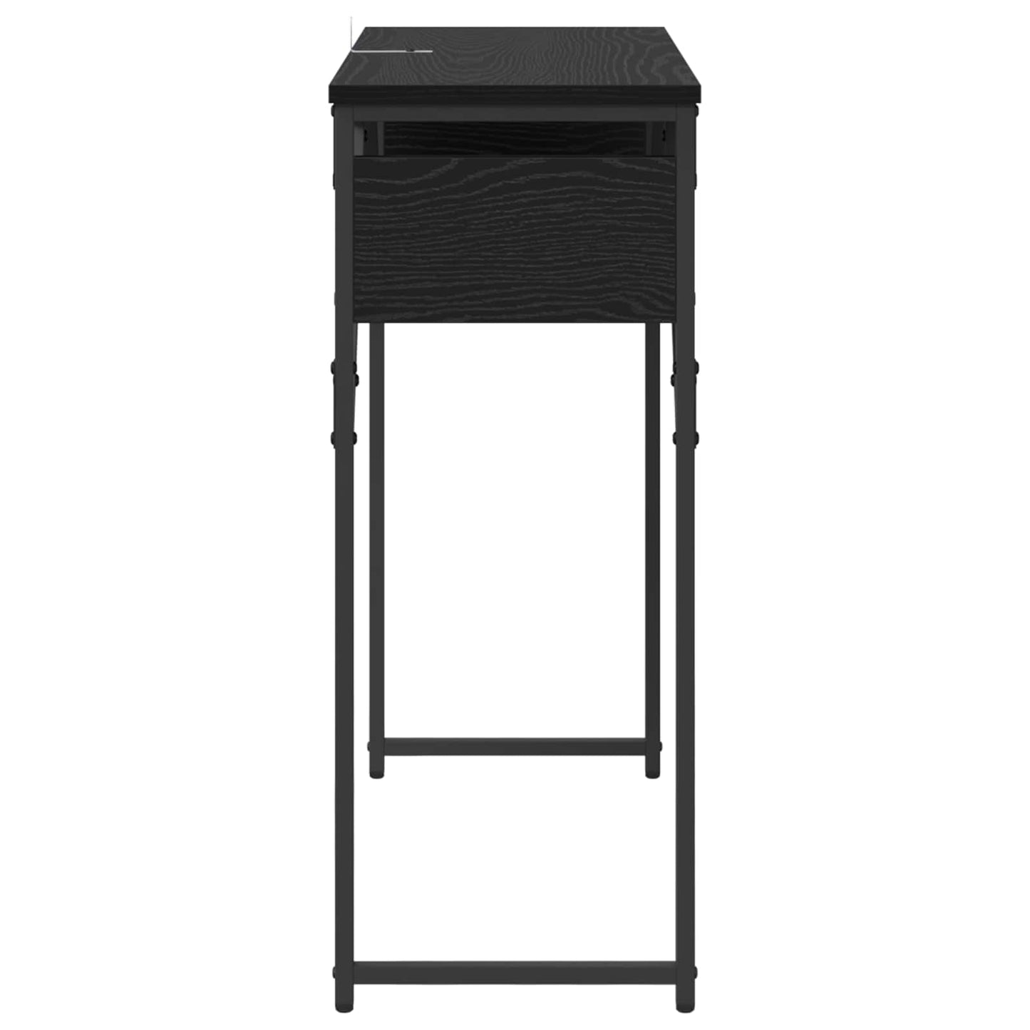Konsolentisch Schwarz Eichen-Optik Holzwerkstoff 75x30x75cm