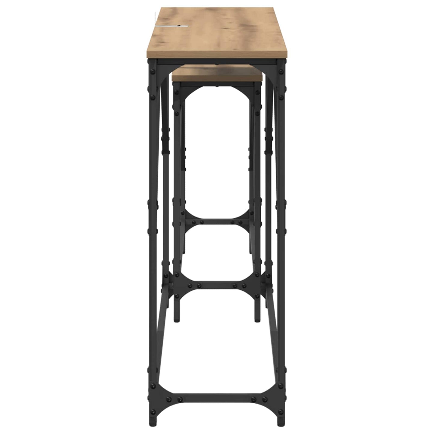 Konsolentisch 2 stk. Artisan-Eiche 100 x 28 x 75 cm