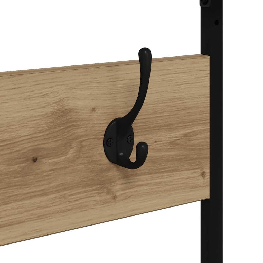 Kleiderständer Artisan-Eiche 100 x 41 x 184 cm Holzwerkstoff