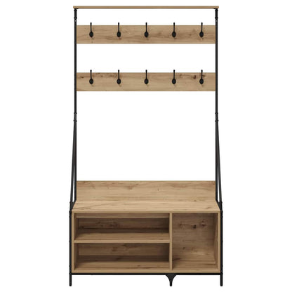 Kleiderständer Artisan-Eiche 100 x 41 x 184 cm Holzwerkstoff