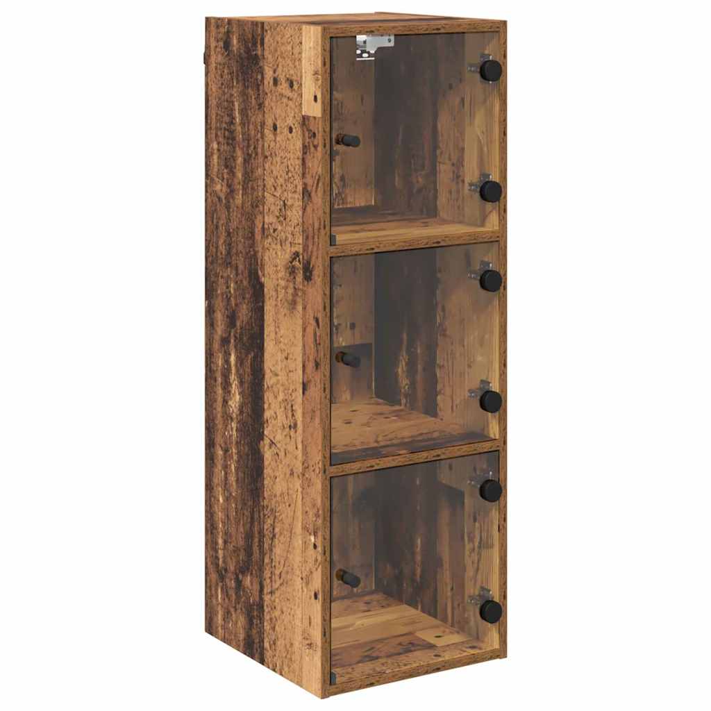 Wandschrank 35 x 37 x 102 cm Holzwerkstoff Altholz