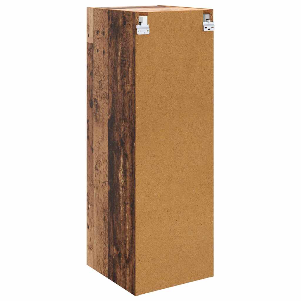 Wandschrank 35 x 37 x 102 cm Holzwerkstoff Altholz