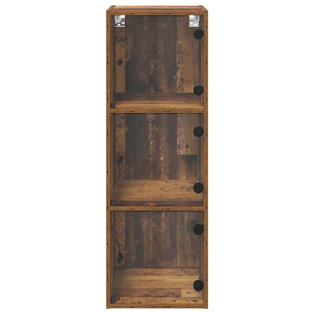 Wandschrank 35 x 37 x 102 cm Holzwerkstoff Altholz