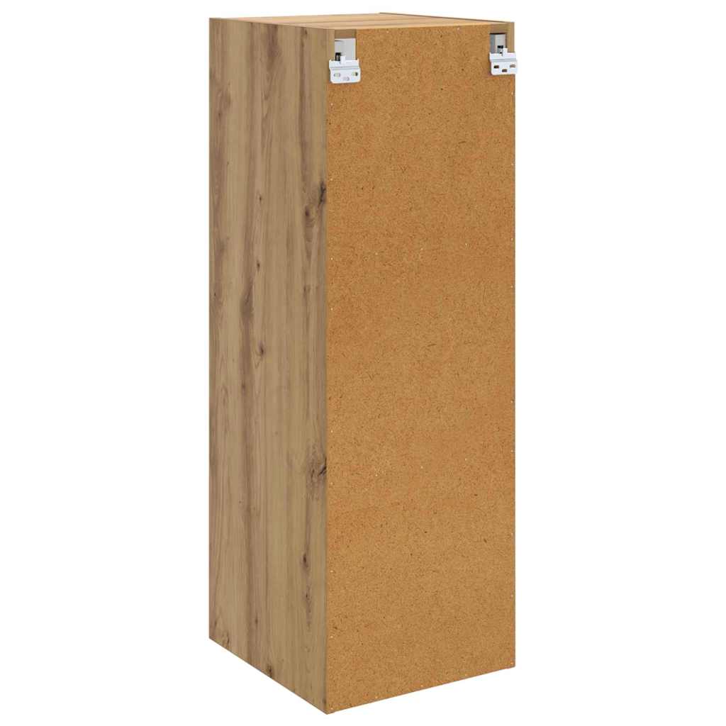 Wandschrank 35 x 37 x 102 cm Holzwerkstoff Artisan-Eiche