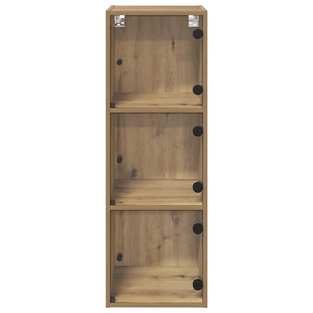 Wandschrank 35 x 37 x 102 cm Holzwerkstoff Artisan-Eiche