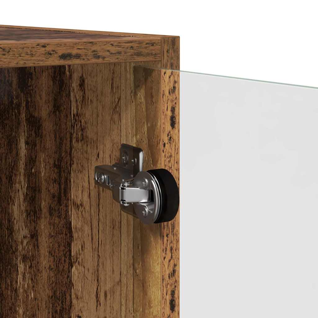 Wandschrank 68 x 37 x 68,5 cm Holzwerkstoff Altholz