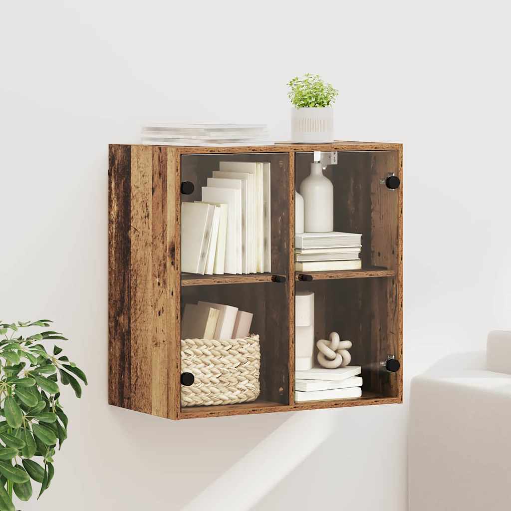 Wandschrank 68 x 37 x 68,5 cm Holzwerkstoff Altholz
