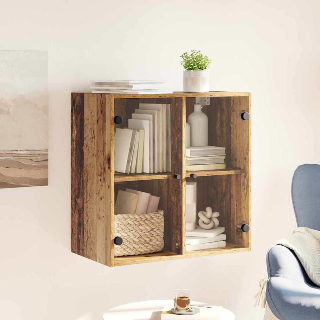 Wandschrank 68 x 37 x 68,5 cm Holzwerkstoff Altholz
