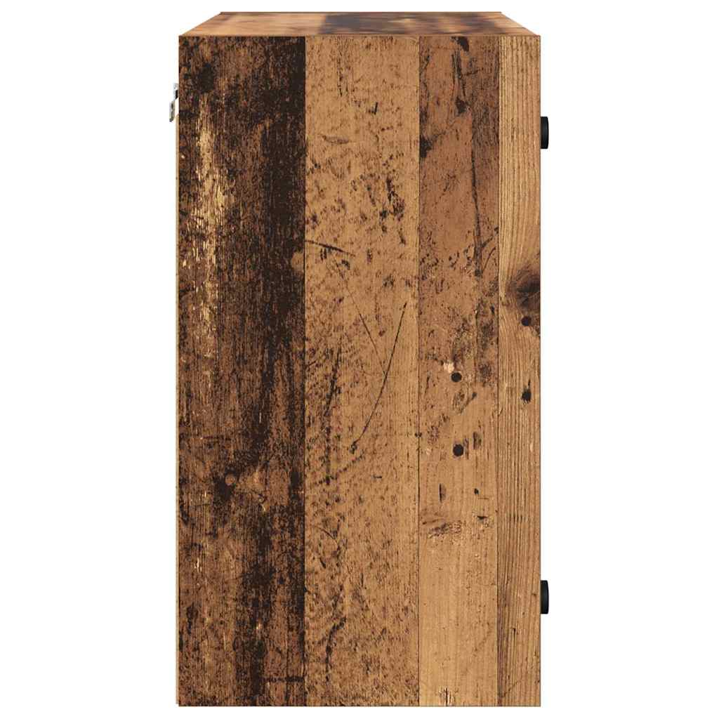 Wandschrank 68 x 37 x 68,5 cm Holzwerkstoff Altholz