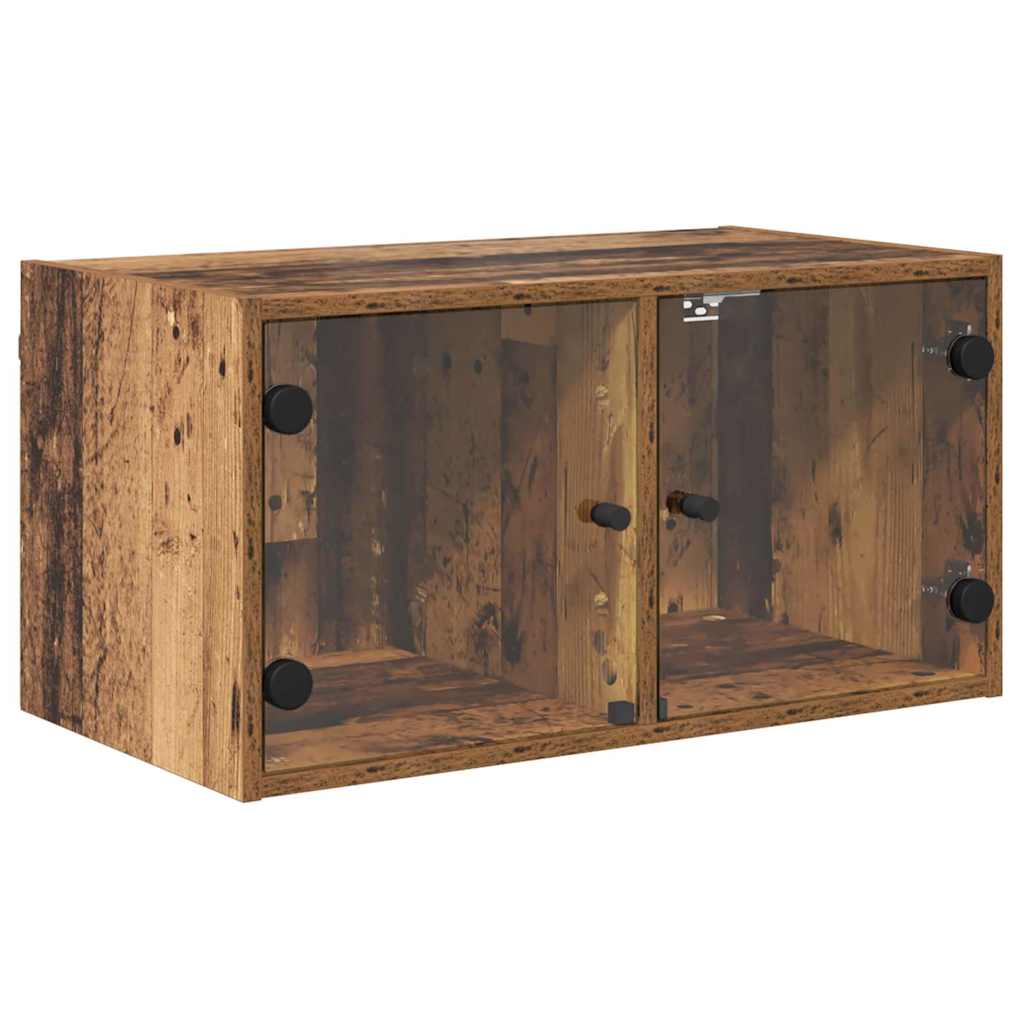 Wandschrank 68 x 37 x 35 cm Holzwerkstoff Altholz