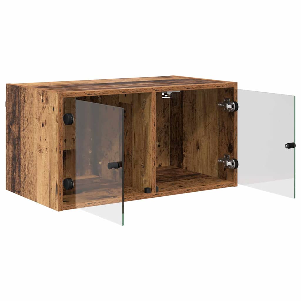 Wandschrank 68 x 37 x 35 cm Holzwerkstoff Altholz