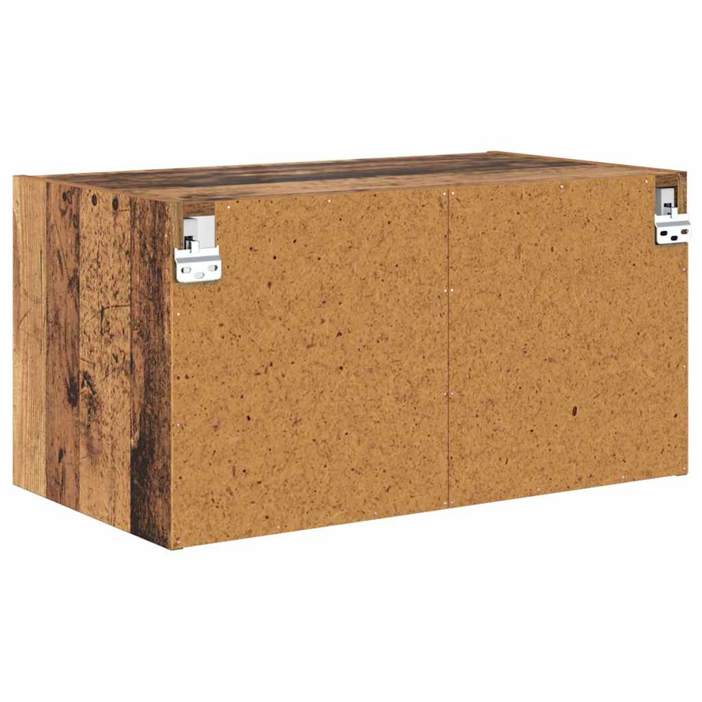 Wandschrank 68 x 37 x 35 cm Holzwerkstoff Altholz