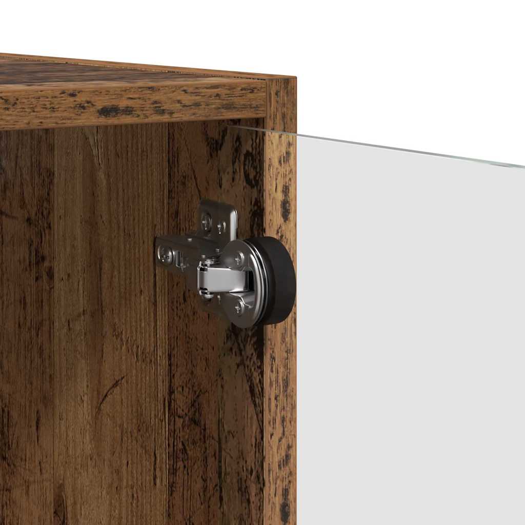 Wandschränke 2 stk. 68 x 37 x 35 cm Holzwerkstoff Altholz