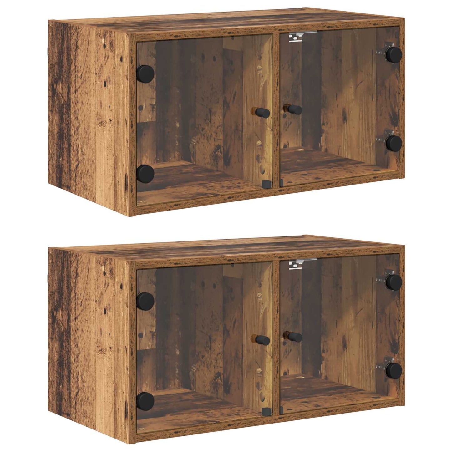 Wandschränke 2 stk. 68 x 37 x 35 cm Holzwerkstoff Altholz
