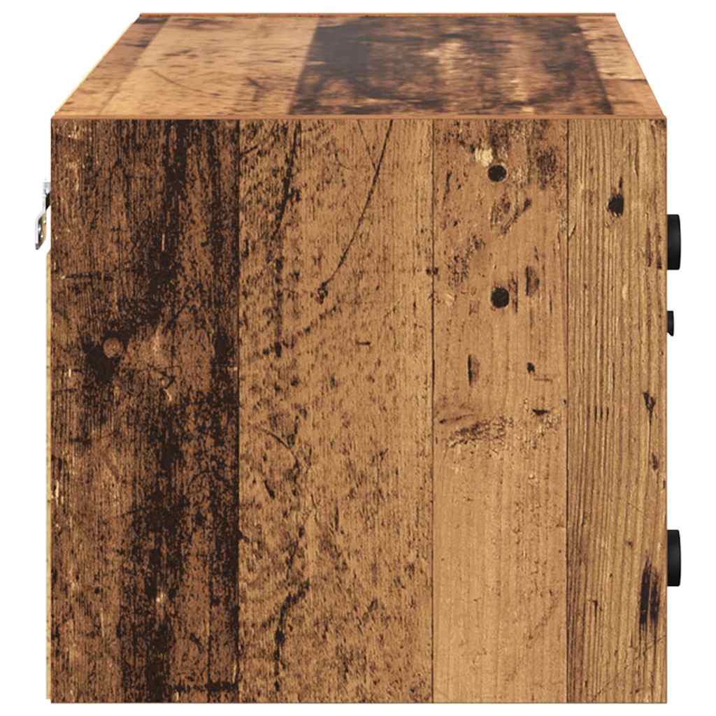 Wandschränke 2 stk. 68 x 37 x 35 cm Holzwerkstoff Altholz