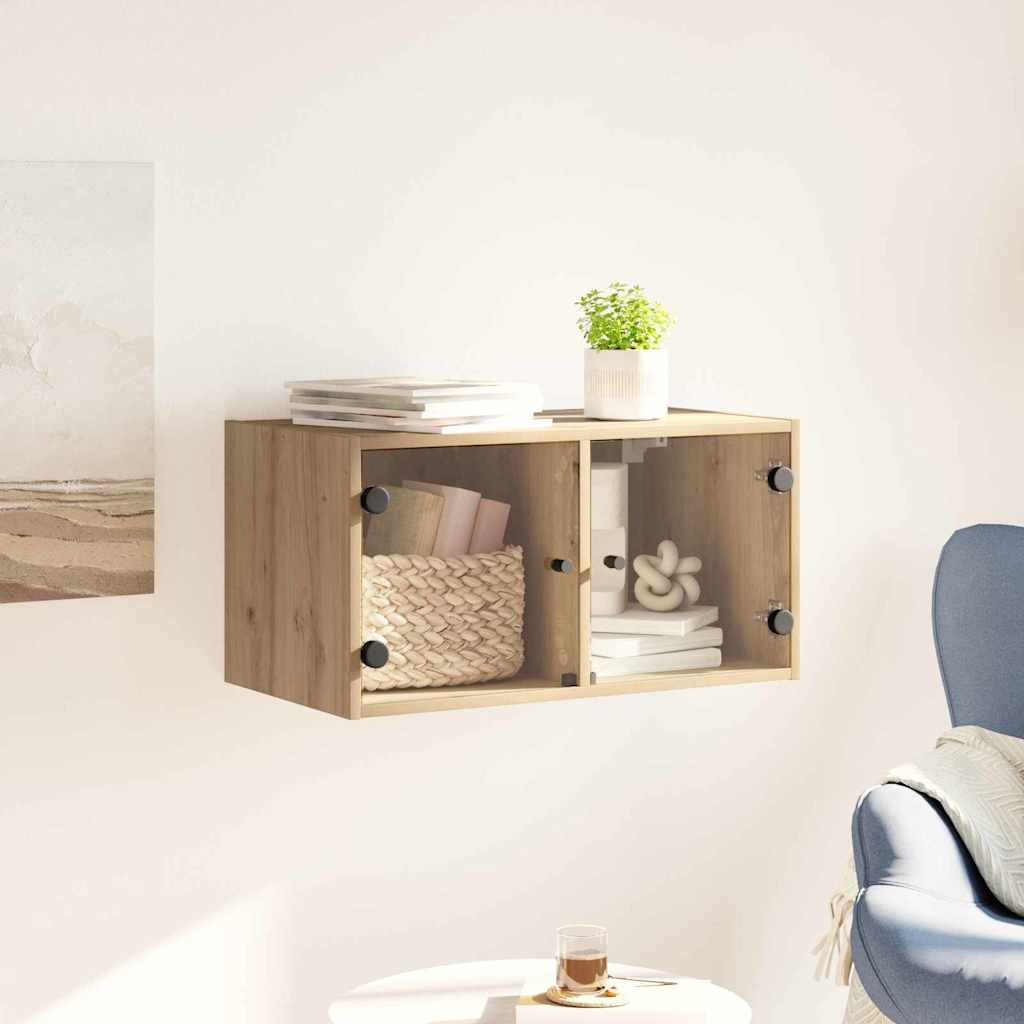Wandschrank 68 x 37 x 35 cm Holzwerkstoff Artisan-Eiche