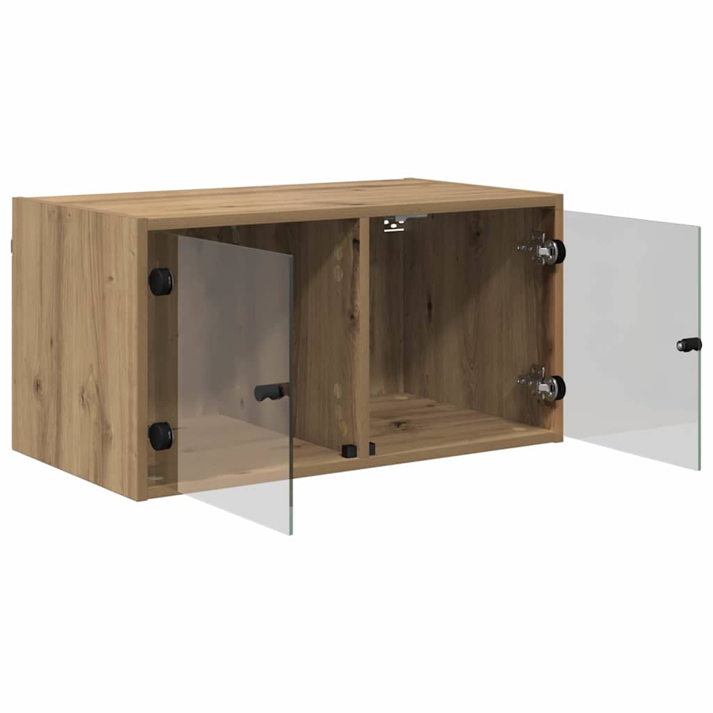 Wandschrank 68 x 37 x 35 cm Holzwerkstoff Artisan-Eiche