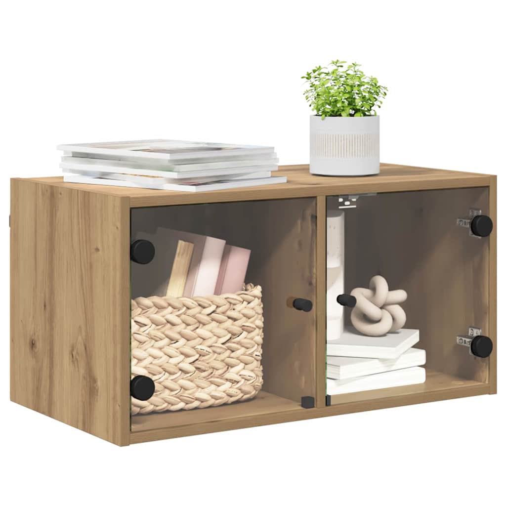 Wandschrank 68 x 37 x 35 cm Holzwerkstoff Artisan-Eiche