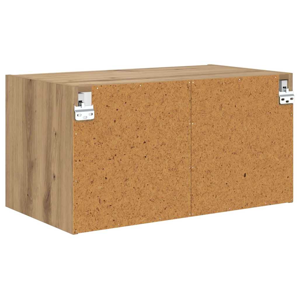 Wandschränke 2 Stk. 68 x 37 x 35 cm Holzwerkstoff Artisan-Eiche