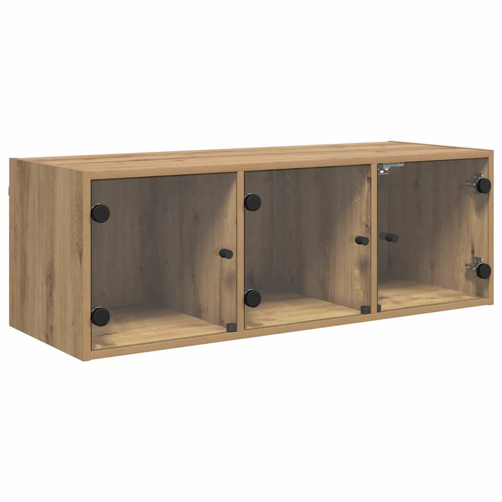 Wandschrank 102 x 37 x 35 cm Holzwerkstoff Artisan-Eiche