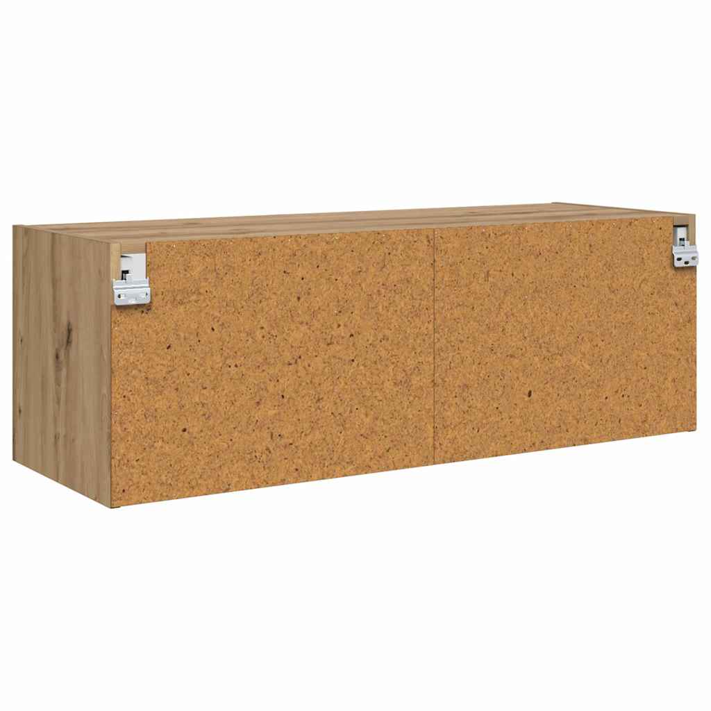 Wandschrank 102 x 37 x 35 cm Holzwerkstoff Artisan-Eiche