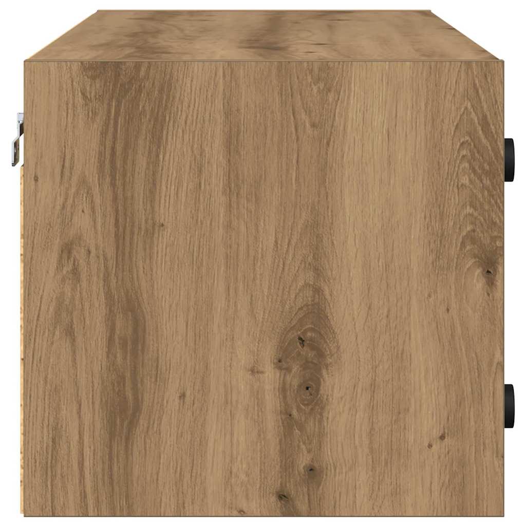 Wandschrank 102 x 37 x 35 cm Holzwerkstoff Artisan-Eiche